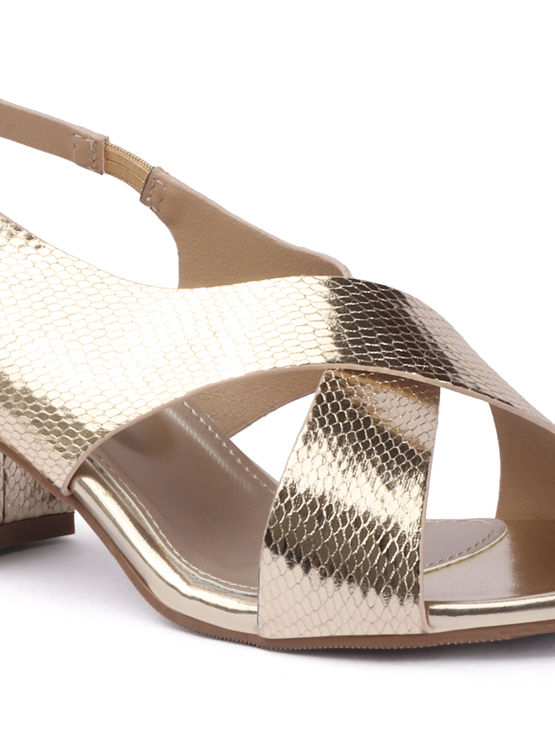Criss-Cross Strap Block Heels