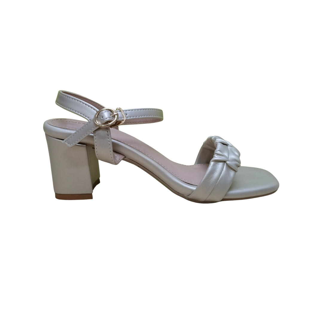 Hand-Ruched Luxury Heel