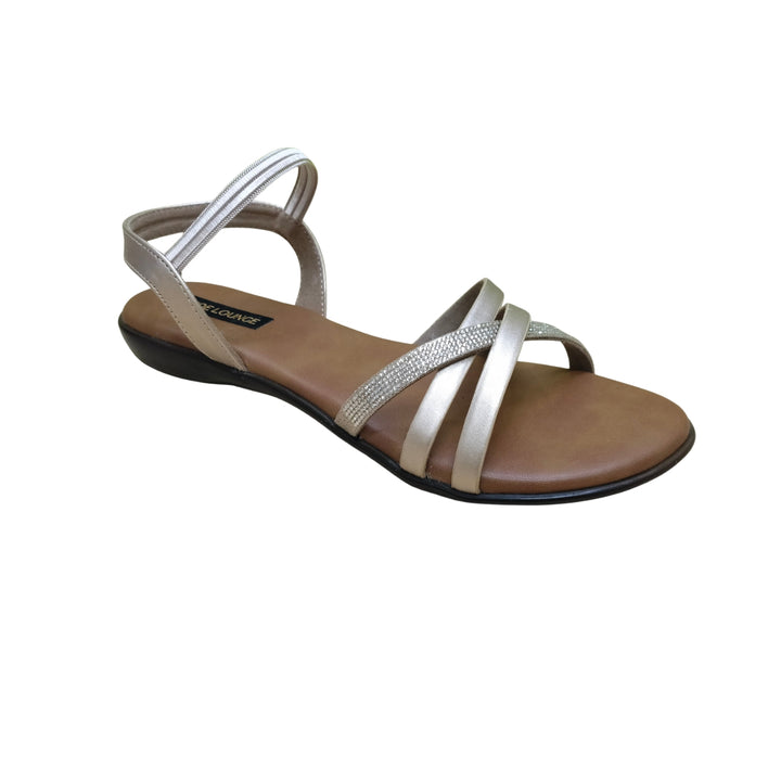 Elara Crystal-Strap Flats