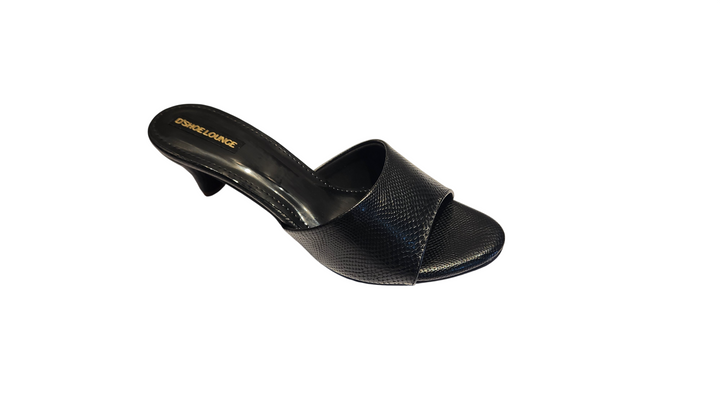 Women's Textured Slip-On Mule Heels