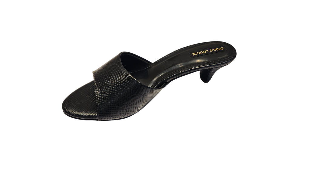 Women's Textured Slip-On Mule Heels