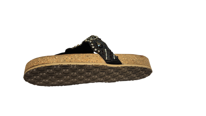 Premium Embellished Toe-Ring Flat Sandals