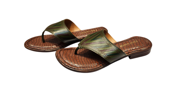 Premium Handcrafted Leather Kolhapuri Toe-Ring Sandals