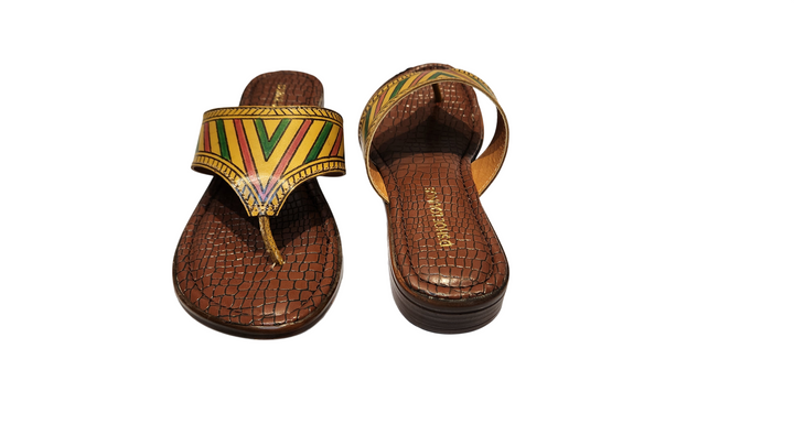 Premium Handcrafted Leather Kolhapuri Toe-Ring Sandals