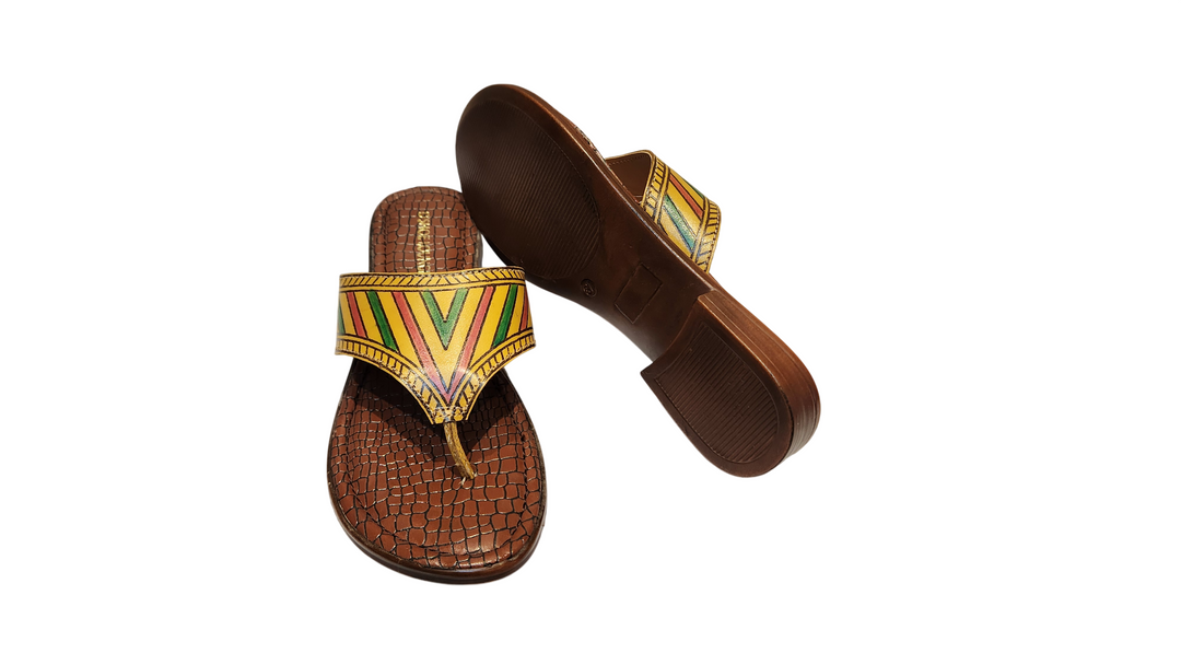 Premium Handcrafted Leather Kolhapuri Toe-Ring Sandals