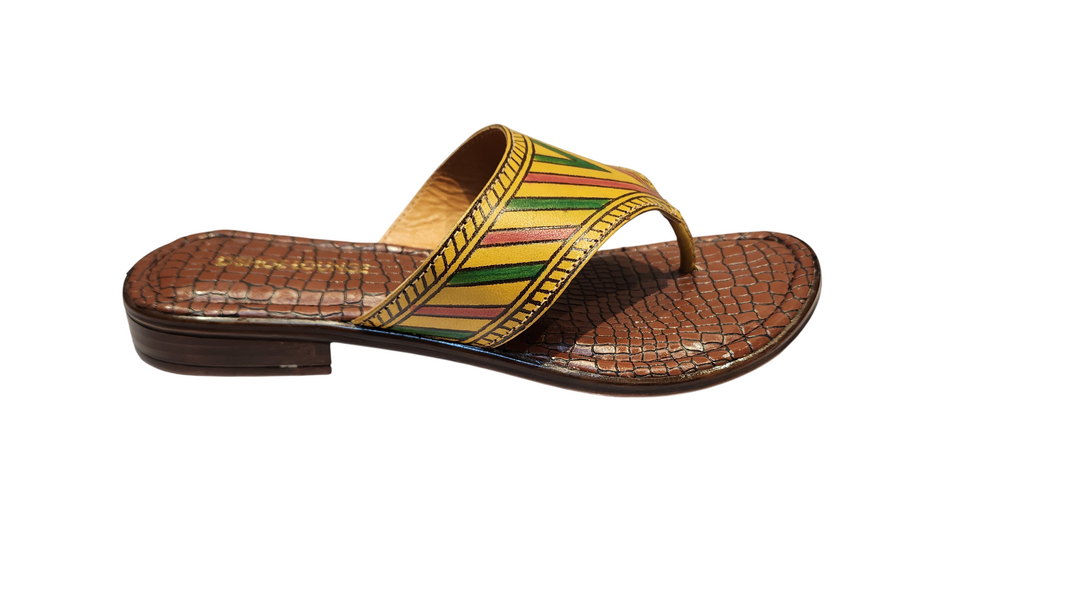 Premium Handcrafted Leather Kolhapuri Toe-Ring Sandals