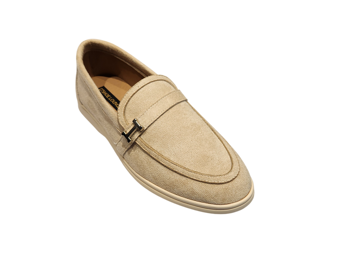 Classic Slip-On Loafers with Metal Accent