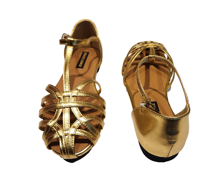 Elegant Strappy Flat Sandals with Adjustable Ankle Strap