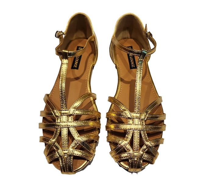 Elegant Strappy Flat Sandals with Adjustable Ankle Strap