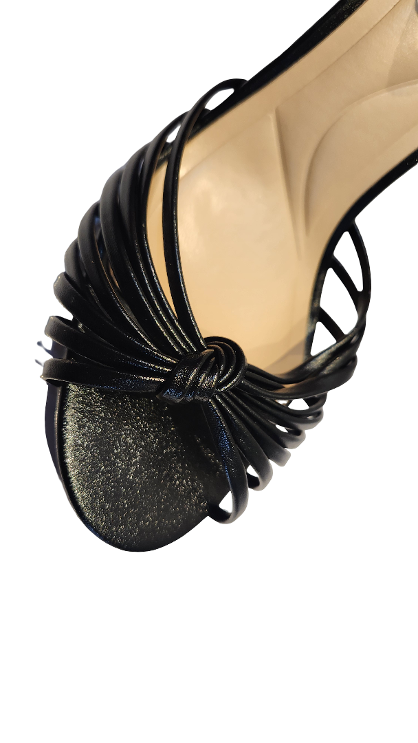 Elegant Open Toe Ankle Strap Party Heels