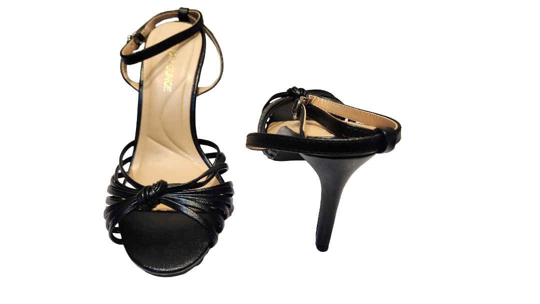 Elegant Open Toe Ankle Strap Party Heels