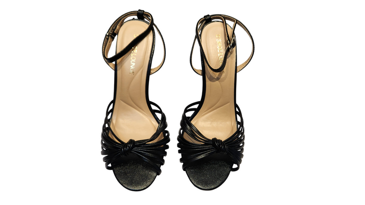 Elegant Open Toe Ankle Strap Party Heels