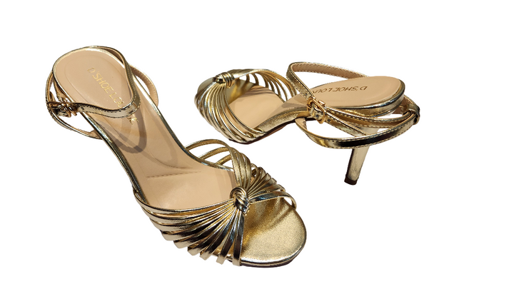 Elegant Open Toe Ankle Strap Party Heels