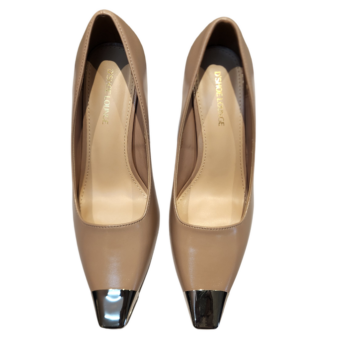 Women's Square Toe Block Heel Pumps