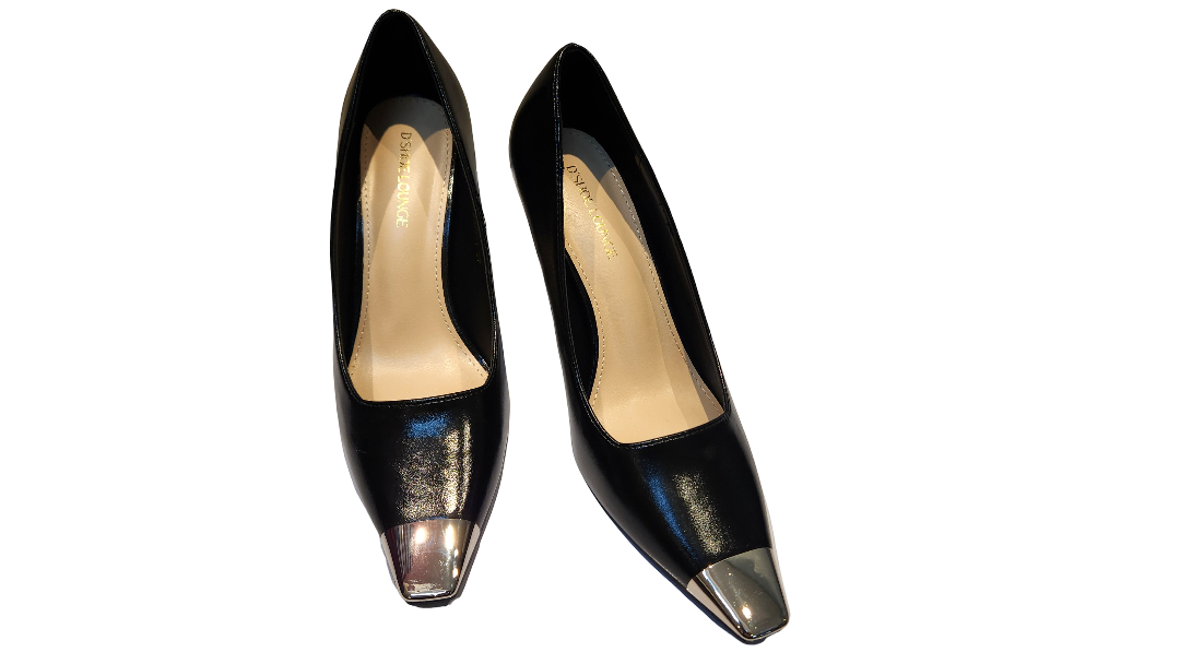 Women's Square Toe Block Heel Pumps