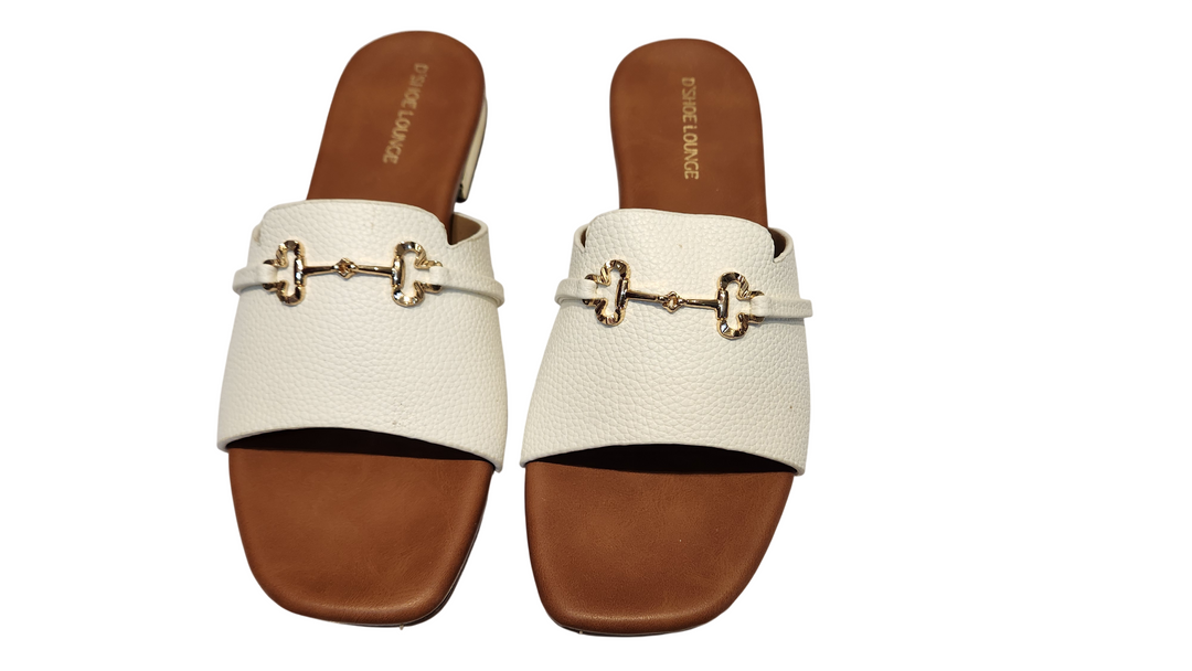 Elegant Black Flat Slide Sandals for Women