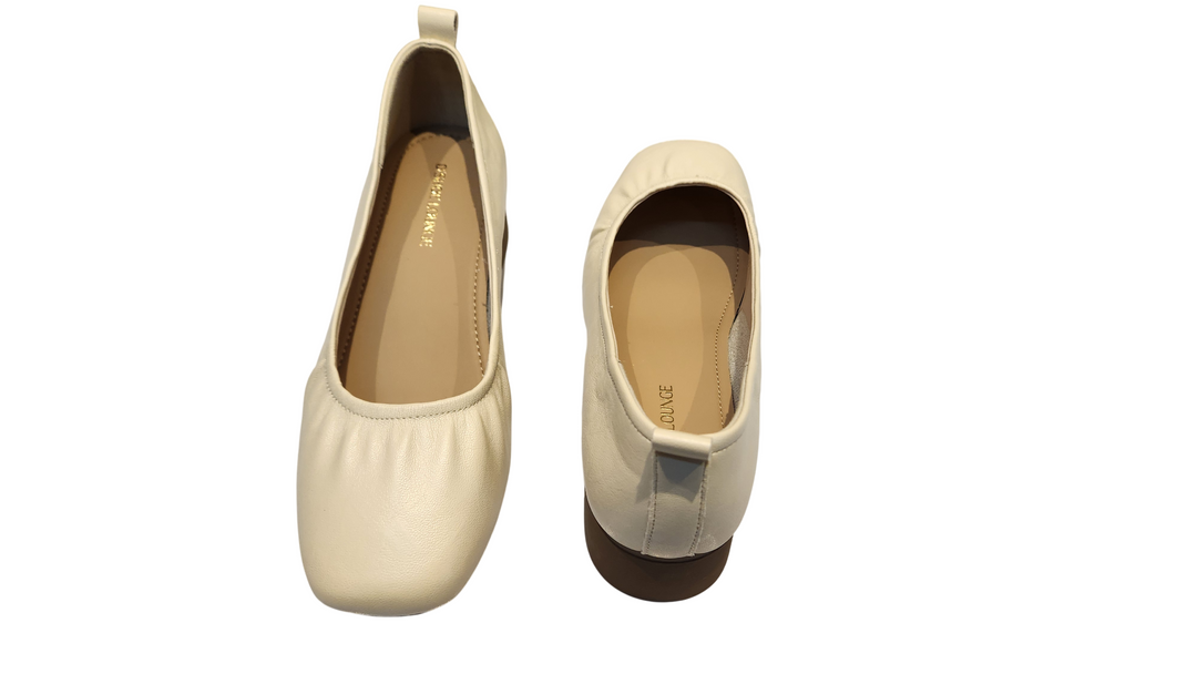 Classic Brown Low Block Heel Office Shoes