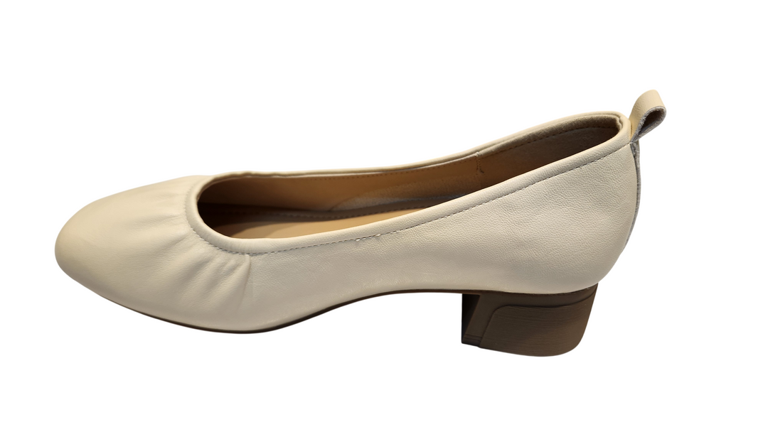 Classic Brown Low Block Heel Office Shoes