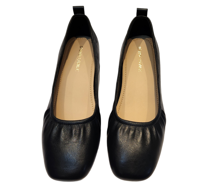 Classic Brown Low Block Heel Office Shoes