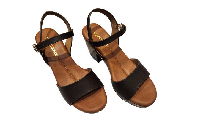 Stylish Black Open-Toe Ankle Strap Sandals for Women