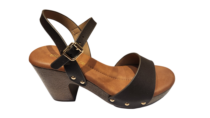Stylish Black Open-Toe Ankle Strap Sandals for Women