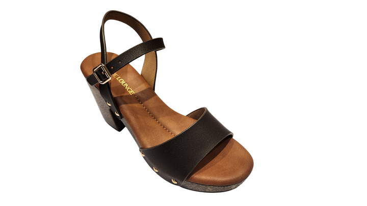 Stylish Black Open-Toe Ankle Strap Sandals for Women