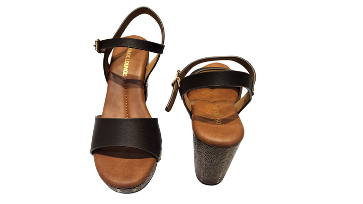 Stylish Black Open-Toe Ankle Strap Sandals for Women