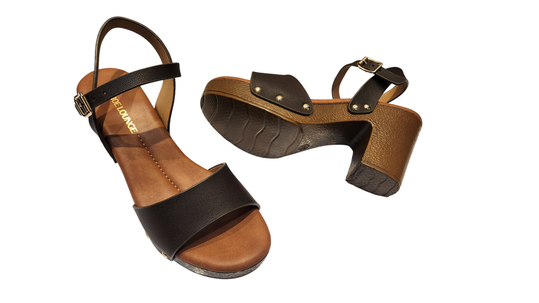 Stylish Black Open-Toe Ankle Strap Sandals for Women