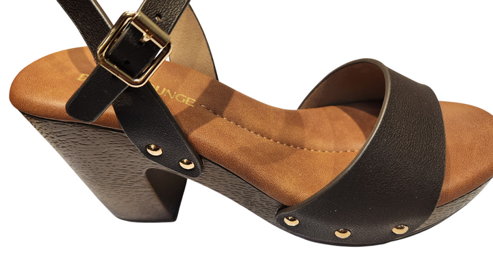 Stylish Black Open-Toe Ankle Strap Sandals for Women