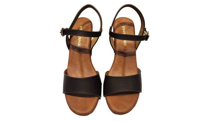 Stylish Black Open-Toe Ankle Strap Sandals for Women