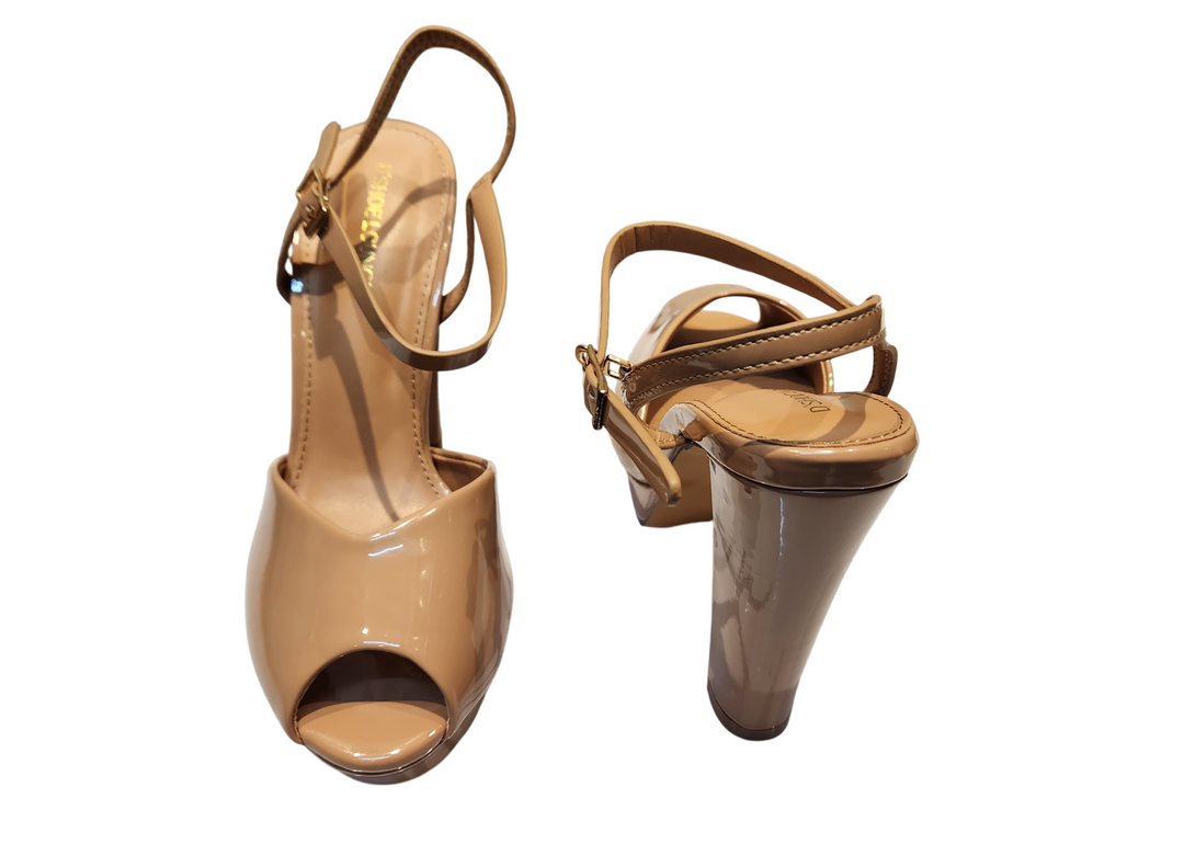 Open Toe Block Heel Sandals