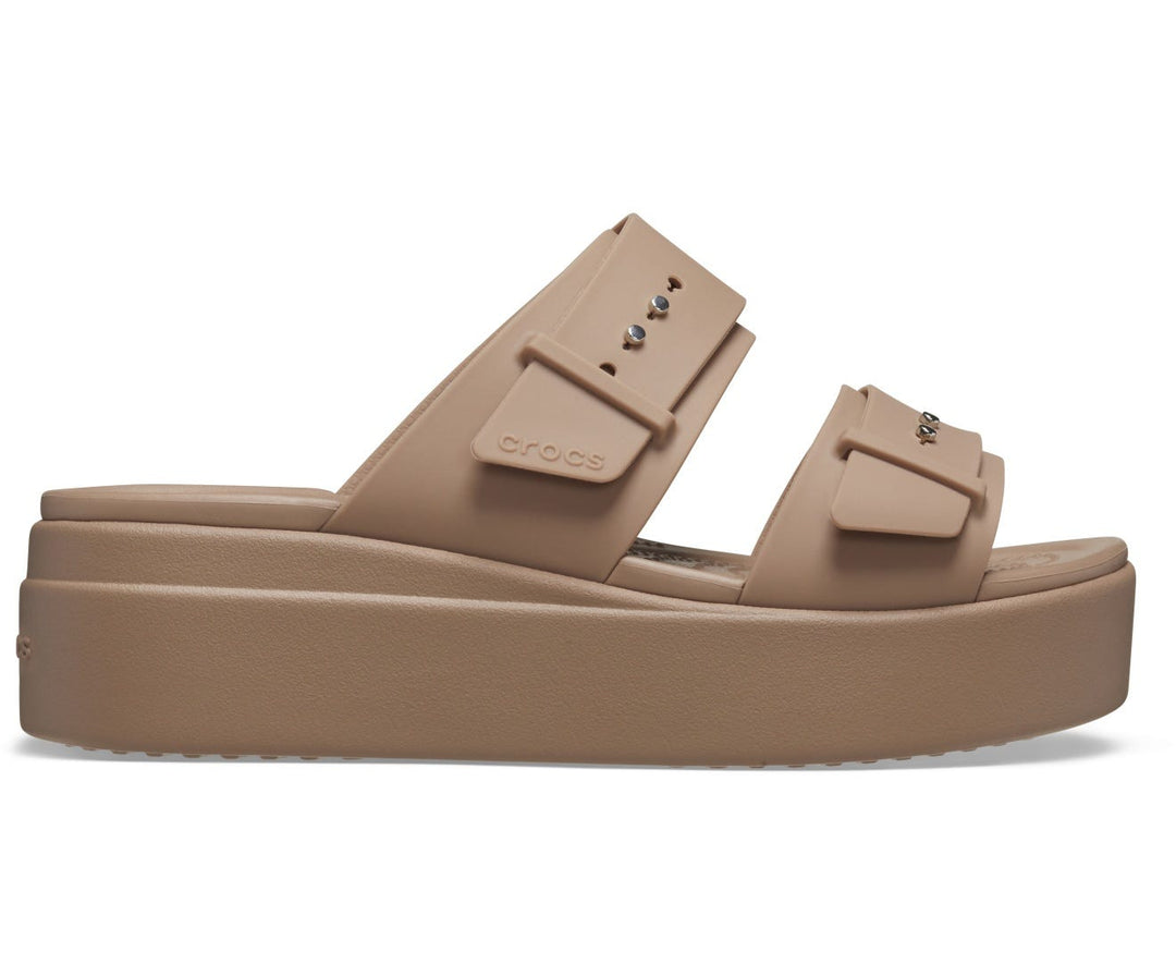 Brooklyn Buckle Low Wedges Sandal