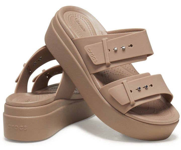 Brooklyn Buckle Low Wedges Sandal