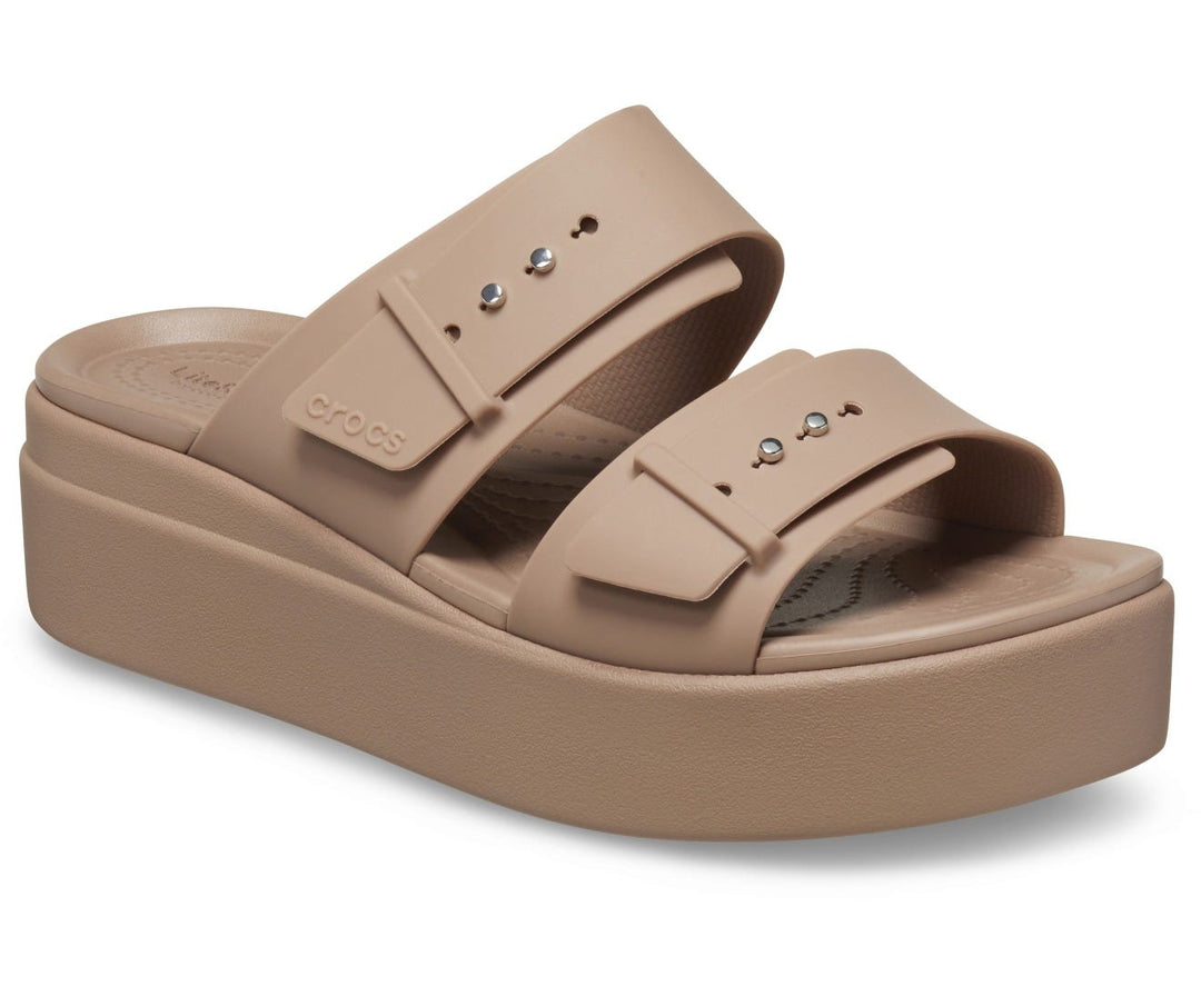 Brooklyn Buckle Low Wedges Sandal