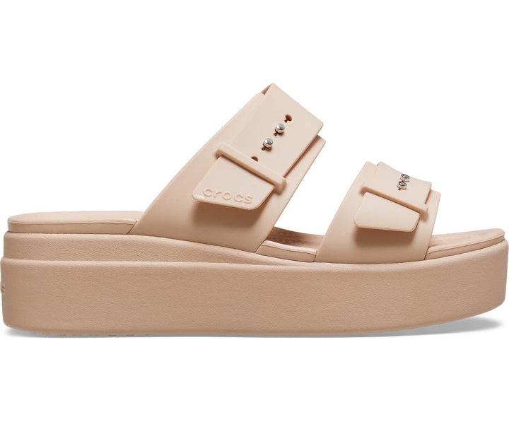 Brooklyn Buckle Low Wedges Sandal