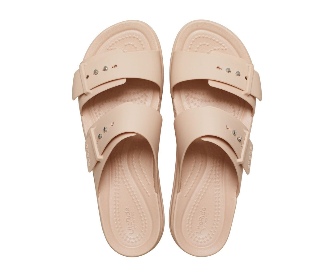 Brooklyn Buckle Low Wedges Sandal