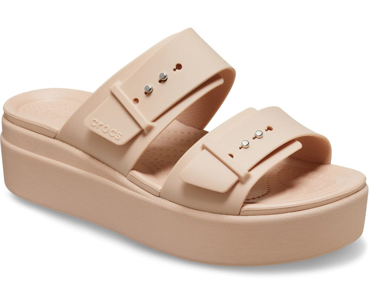 Brooklyn Buckle Low Wedges Sandal