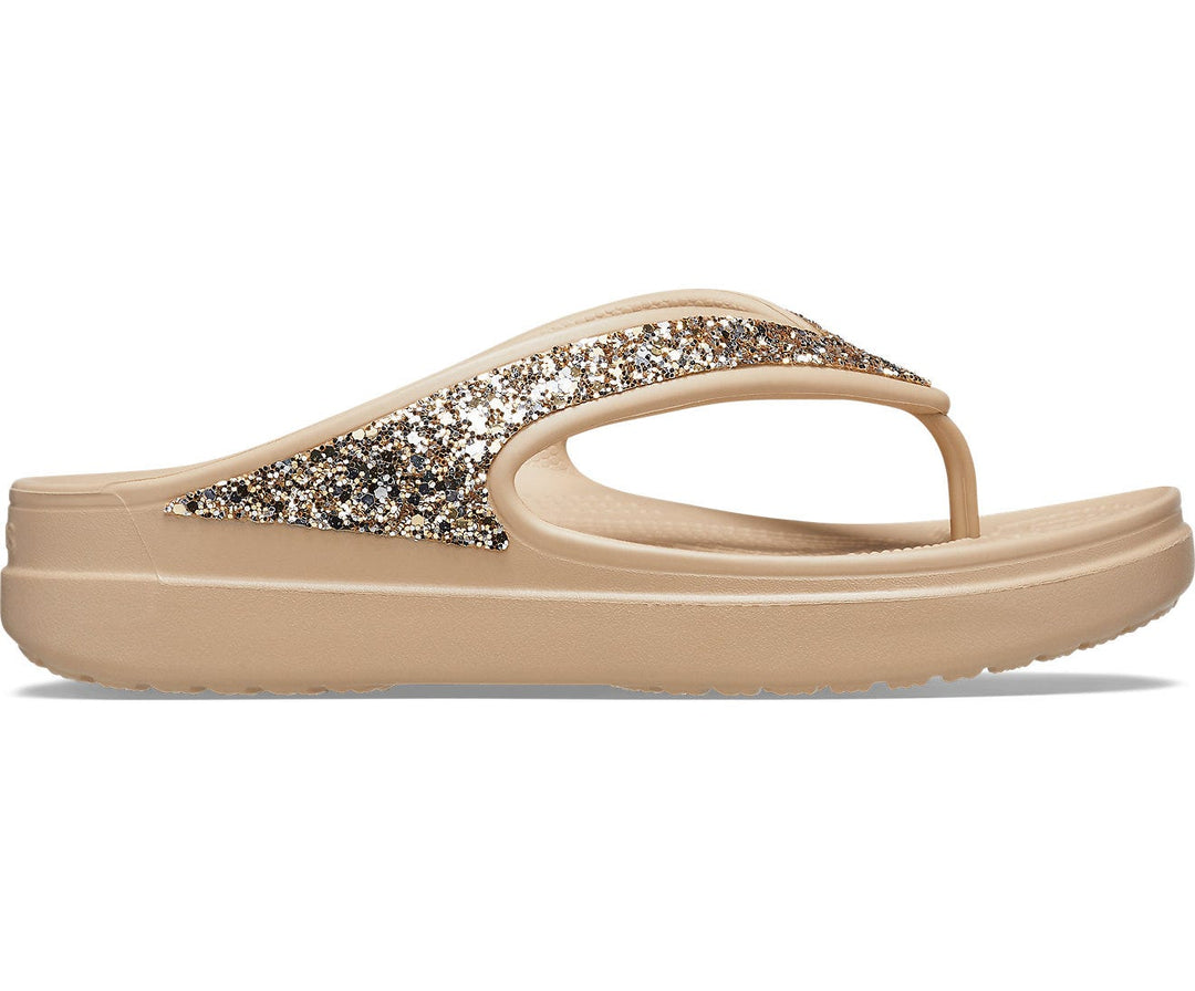 Sloane Glitter Wedge Flip