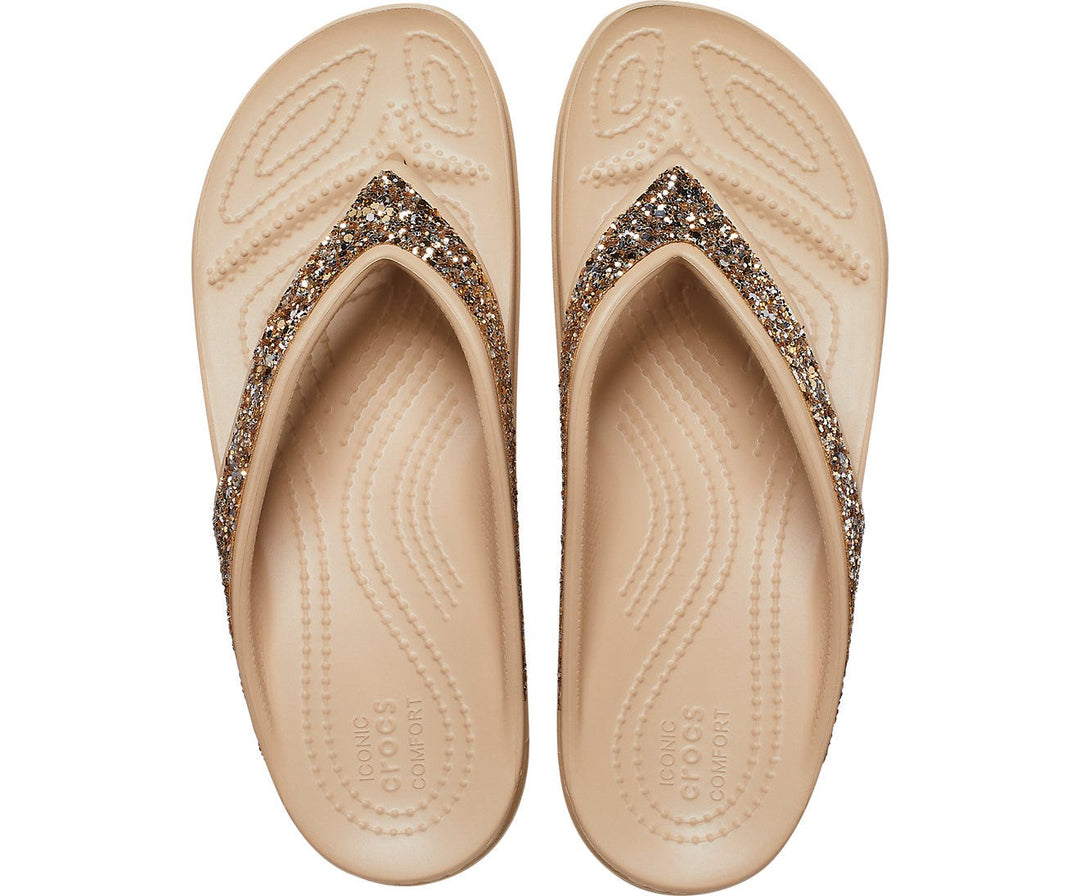 Sloane Glitter Wedge Flip