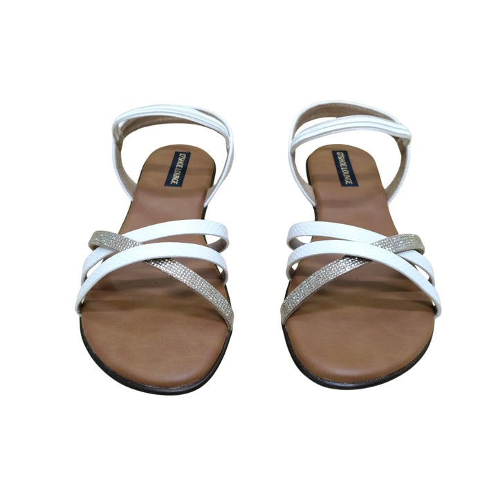 Elara Crystal-Strap Flats