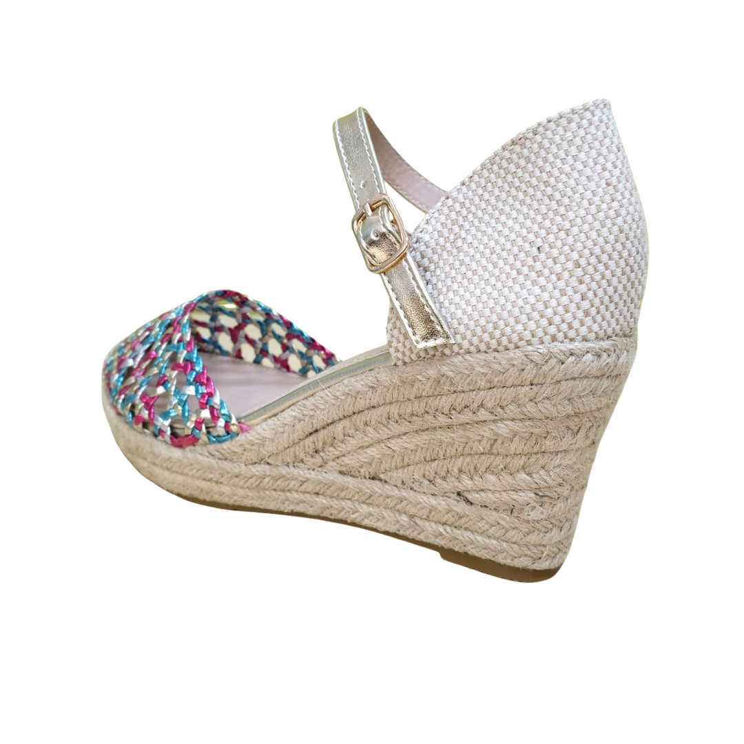 Vibrant Handwoven Style Espadrille