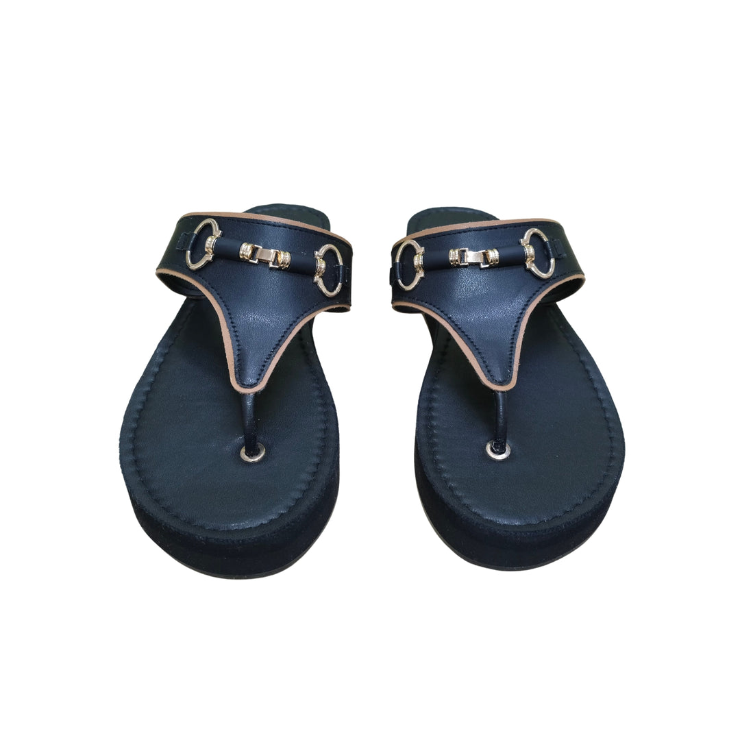 Hand-Finished T-Strap Wedge