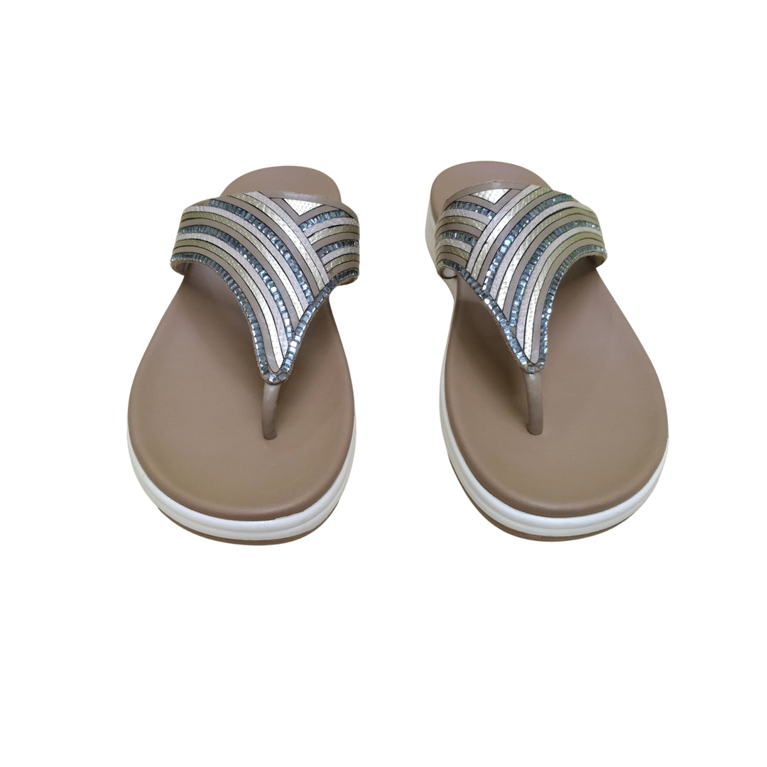 Metallic Braided Handcrafted Flat