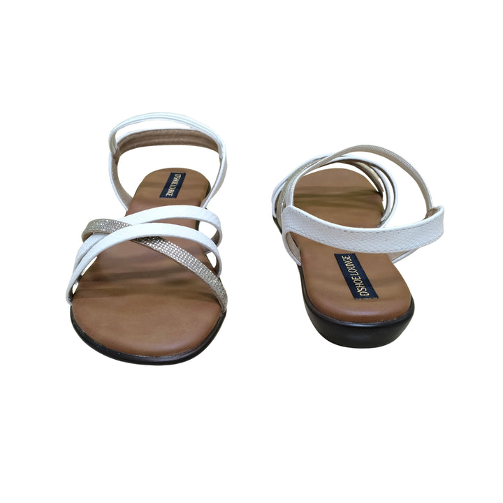 Elara Crystal-Strap Flats