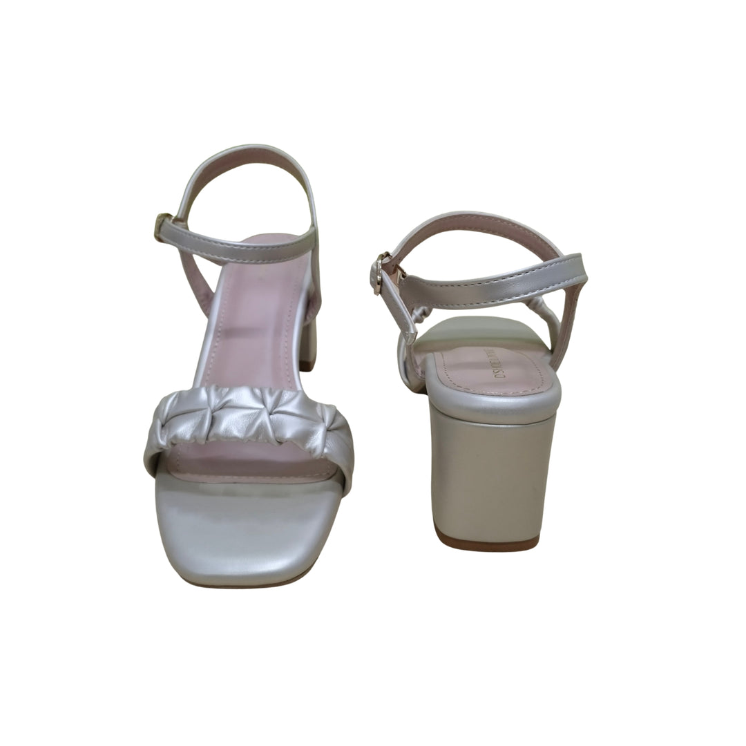 Hand-Ruched Luxury Heel