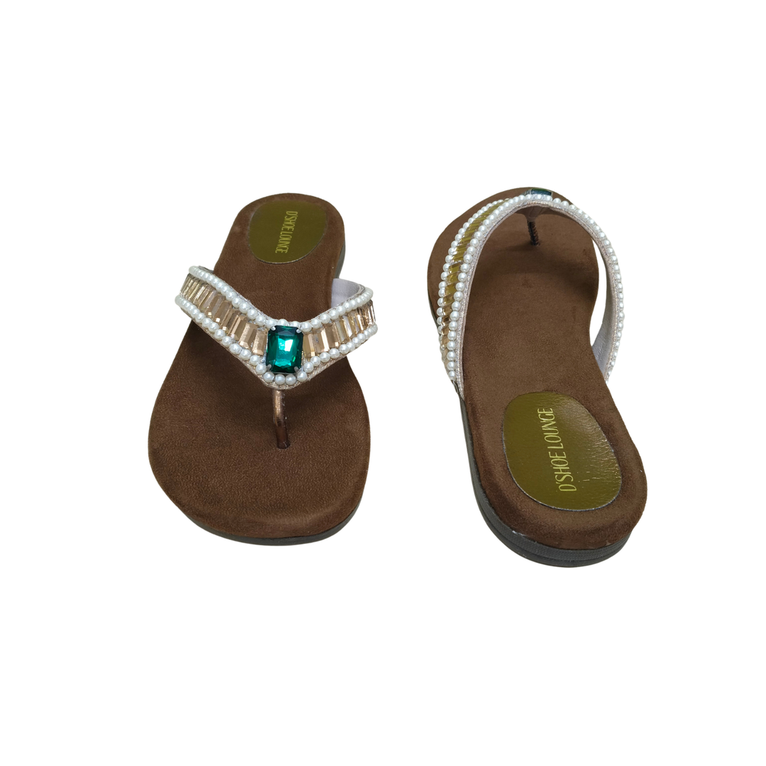 Pearl & Crystal-Crested Slide