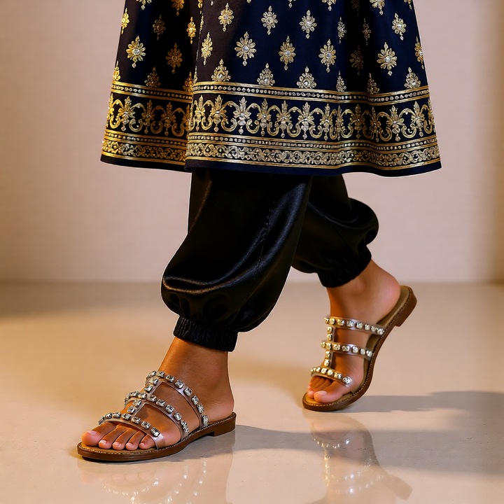 Clear Strap with Crystal Detailing