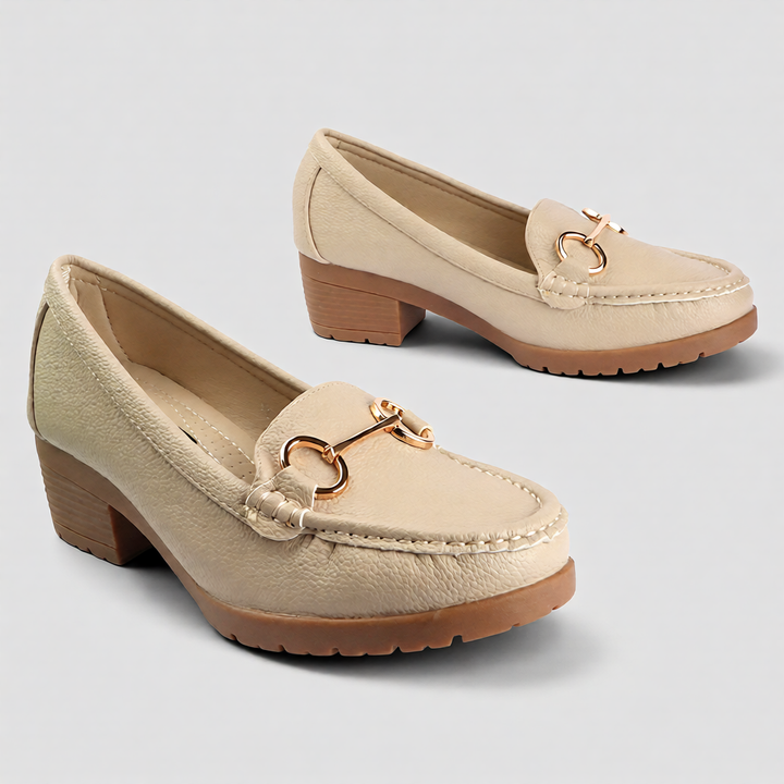 Elegant Loafers with Metal Accent