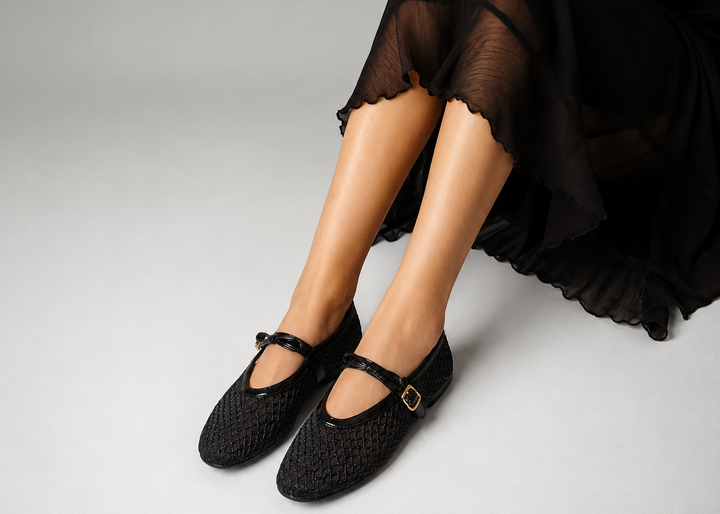 Slip on shimmer ballet