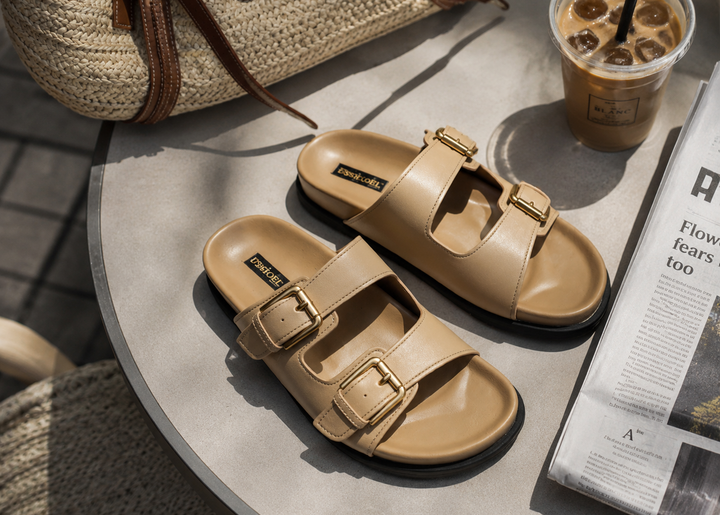 Mila Double Buckle Comfort Slide